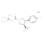trans-1-Boc-4-(4-chlorophenyl)-3-pyrrolidinecarboxylic acid 851485-00-2